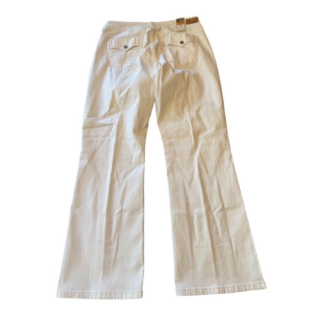 Levi's 529 Figure Enhancers Jeans Womens Size 16 Curvy Bootcut White - Picture 2 of 5